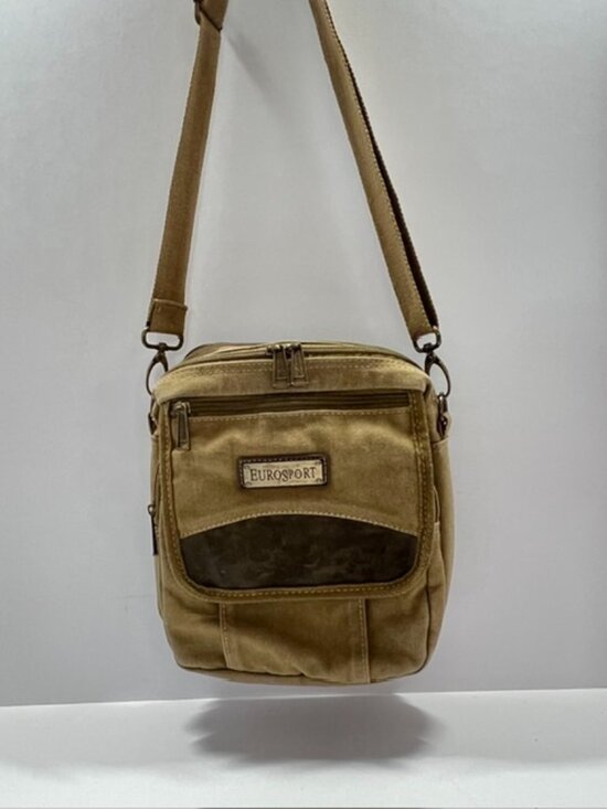 EUROSPORT Handbags - EUROSPORT Padded Canvas Crossbody Tablet/Ipad & Gear Messenger Travel Bag